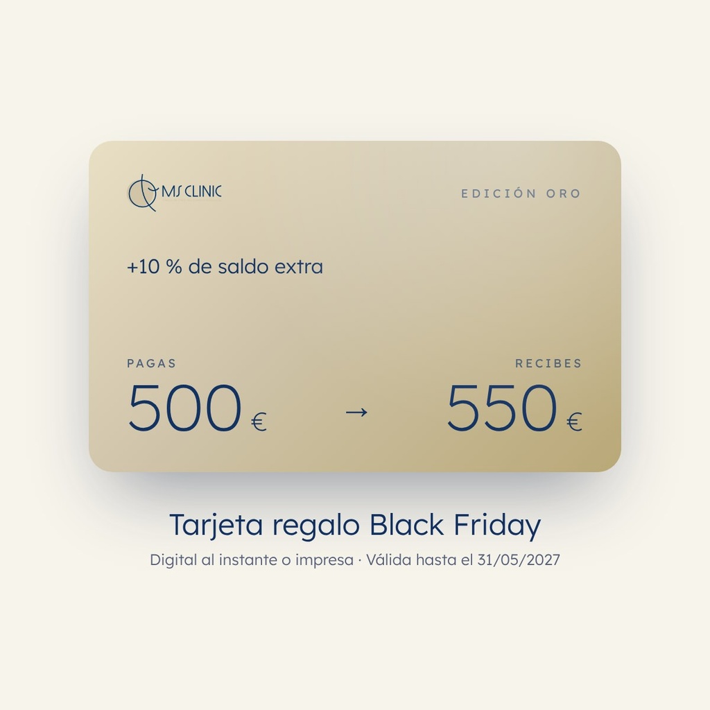 Tarjeta regalo Black Friday · 550 € de saldo (Edición Oro)